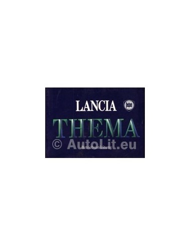 1985 LANCIA THEMA INSTRUCTIEBOEK DUITS