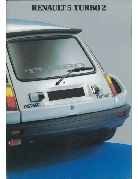 1983 RENAULT 5 TURBO 2 BROCHURE FRENCH