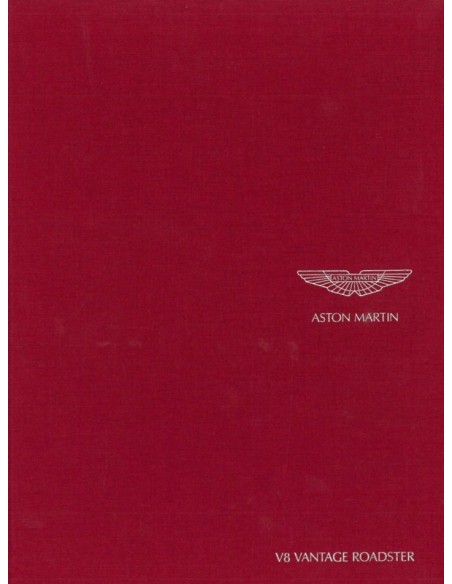 2007 ASTON MARTIN V8 VANTAGE ROADSTER HARDCOVER BROCHURE ENGELS