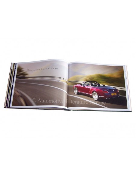 2013 BENTLEY CONTINENTAL & CONVERTIBLE GT SPEED HARDCOVER BROCHURE ENGELS