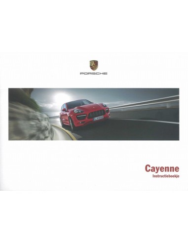 2014 PORSCHE CAYENNE OWNERS MANUAL DUTCH