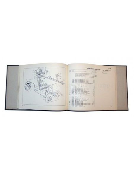 1959 ASTON MARTIN DB4 HARDCOVER ONDERDELENHANDBOEK ENGELS