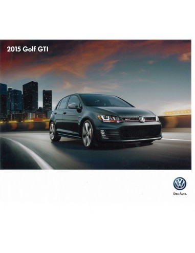 2015 VOLKSWAGEN GOLF GTI BROCHURE ENGELS USA