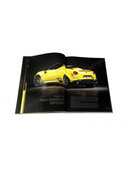 2015 ALFA ROMEO 4C SPIDER HARDCOVER BROCHURE ITALIAANS